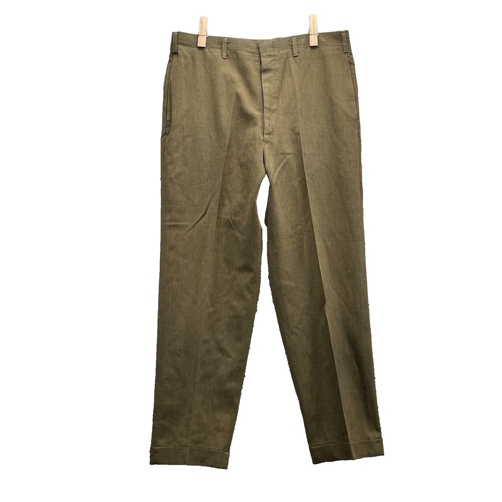VTG Towncraft Dress Pants Men 32x28* Wrinkle Free Business Formal Classic Career